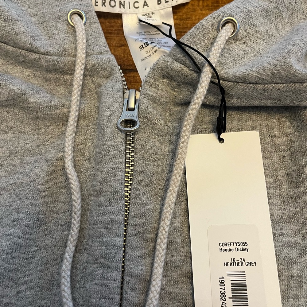Veronica Beard Dickie Gray Hoodie